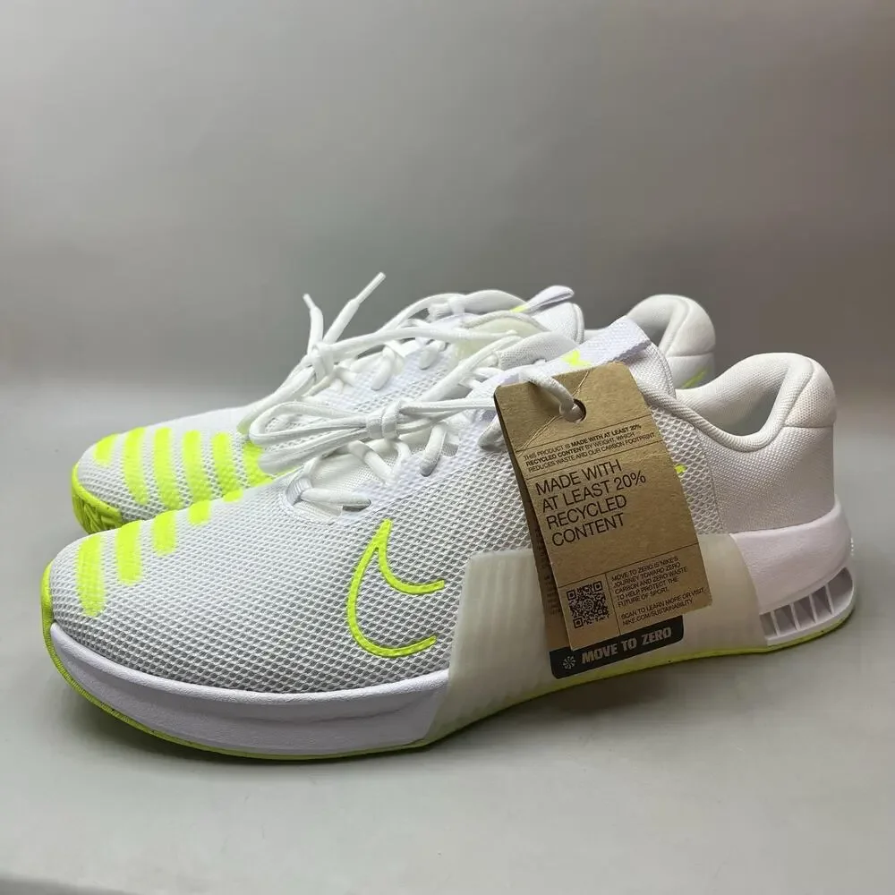 Nike Metcon 9 Training Shoes Men Size 13 White Yellow Lifting Gym Sneakers NEW